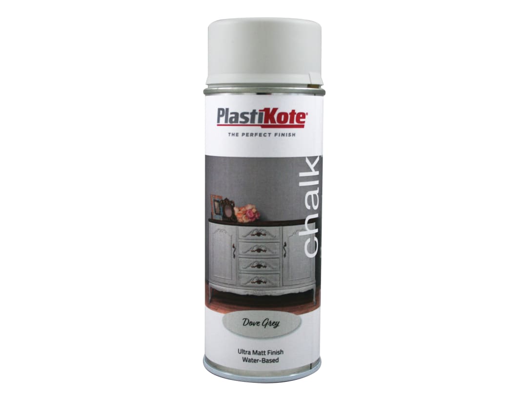 Plastikote Grey Chalk Finish Spray Dove 400Ml 027109 - Image 6