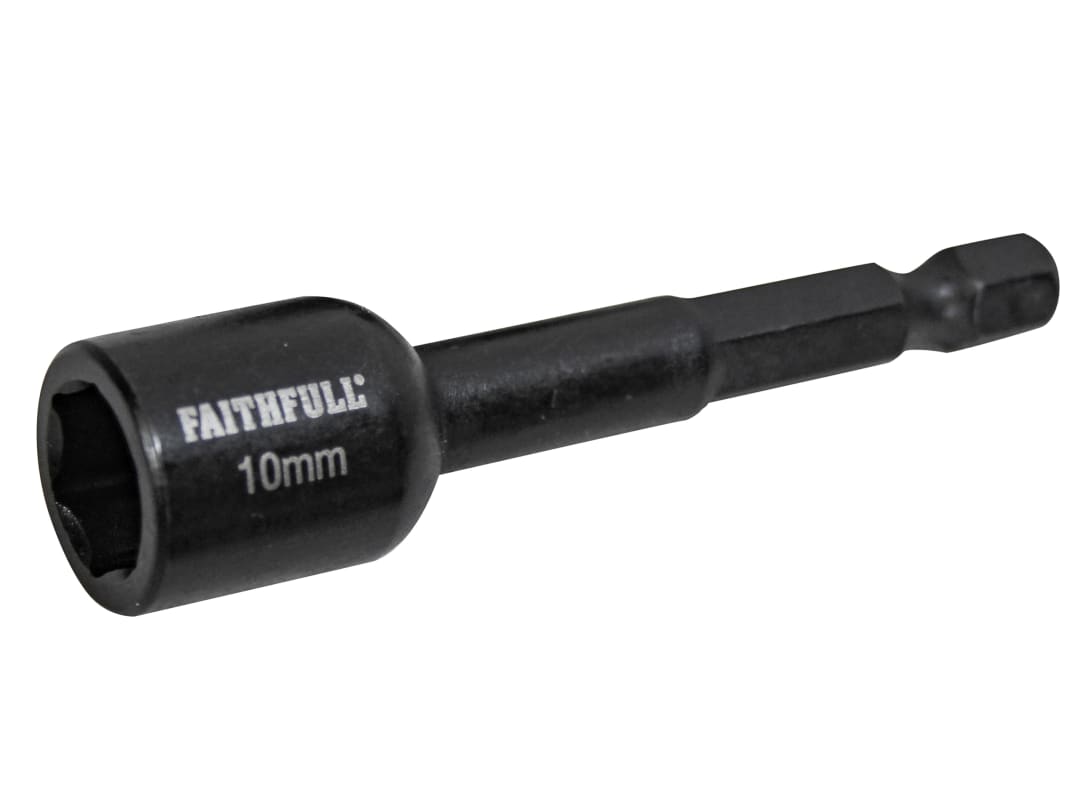Faithfull FAISBMNUT10I Magnetic Impact Nut Driver 10mm x 1/4in Hex - Image 9