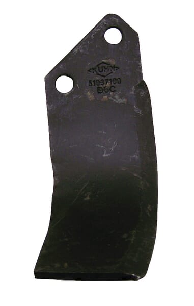 Kuhn Rotovator blade LH 190x135x80mm 7mm thick 51937100