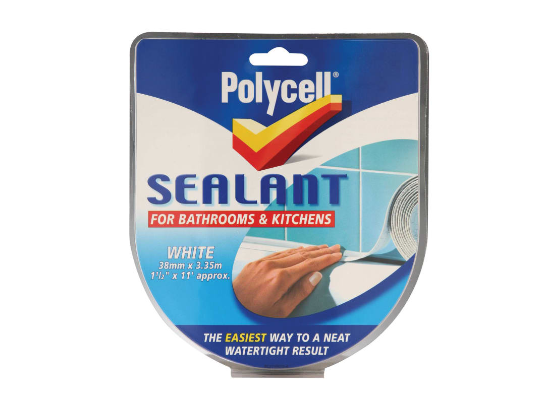 Polycell 6033785 Seal Strip Bathroom Kitchen White 41Mm - Image 11