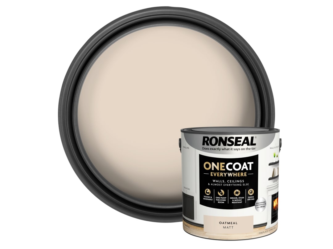 B&Q - One Coat Evrywhere Matt Paint 2.5L Oatmeal - Image 6