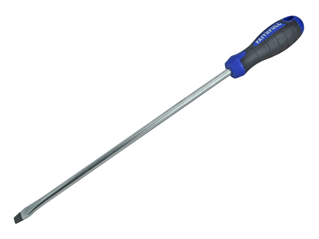 Faithfull Soft Grip Screwdriver Flared Slotted Tip 10.0 x 300mm FAISDF300 - Image 8