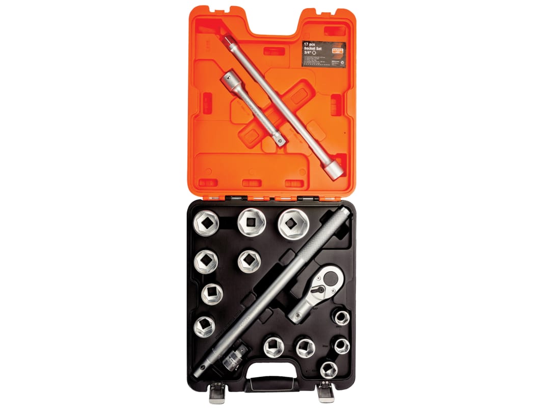 Bahco SLX 17 3/4″ Drive Heavy Duty 17 Piece Metric Socket Set 22-50mm - Image 8