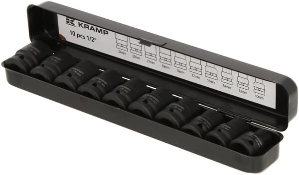 Kramp Impact socket set 1/2" 10-pieces 1803924010PKR
