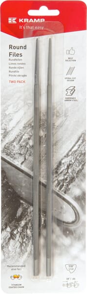 Kramp Chainsaw chain file 7/32" 5.5mm, round, on card blister, (2x) 7322FKR