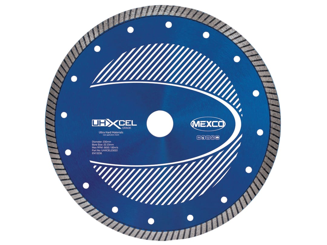 Mexco Uhxcel Ultra Hard Materials Diamond Blade 230 X 22Mm Uhxcel23022 - Image 4