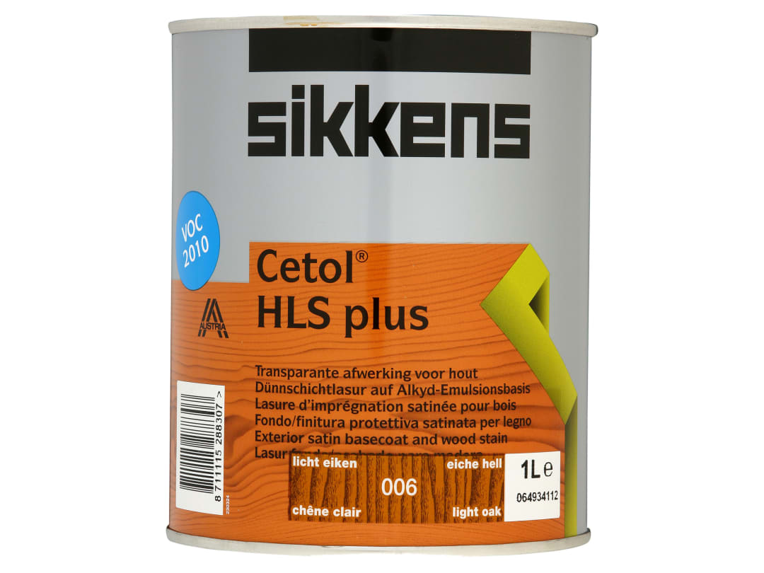 Sikkens Cetol HLS Plus Translucent Woodstain Light Oak 1 litre - Image 4