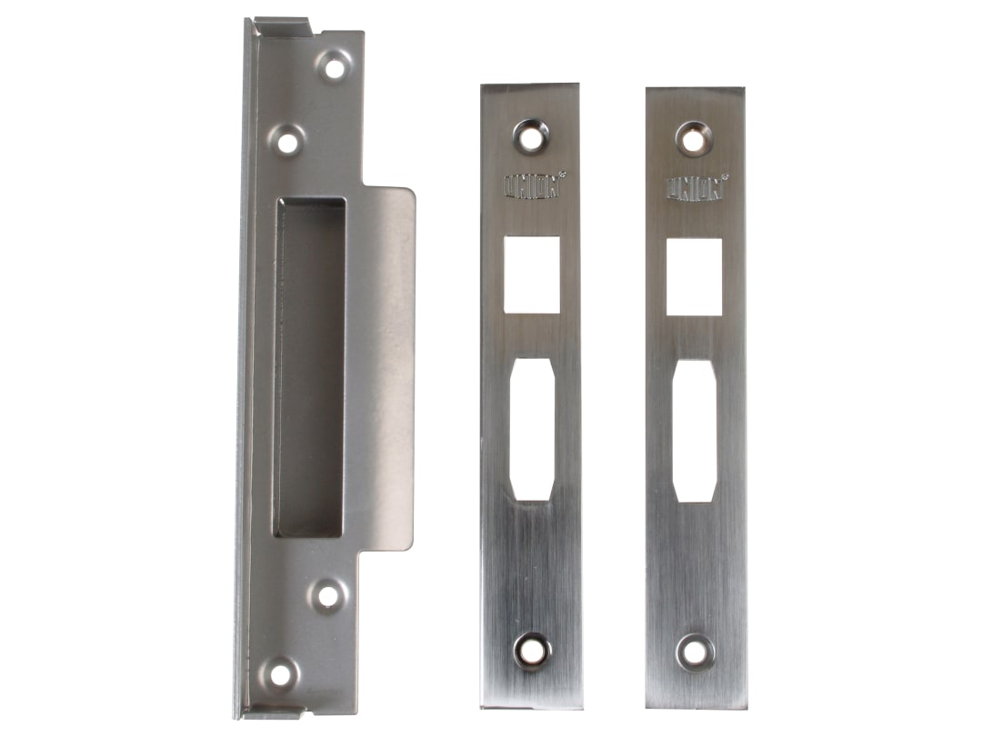 UNION StrongBOLT 2200 Mortice Sashlock Rebate Kit 13mm Satin Chrome Box UNNJ220 - Image 5