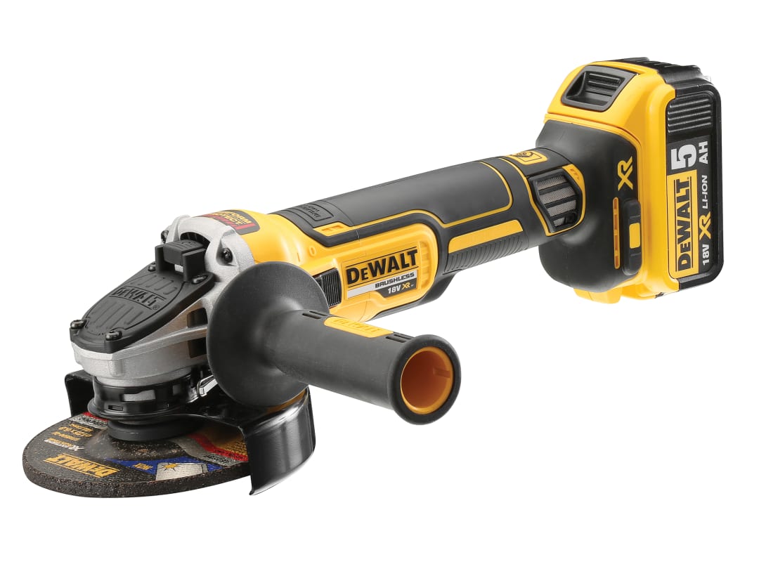 DEWALT DCG405P2 XR Brushless Grinder 125mm 18V 2 x 5.0Ah Li-ion - Image 10