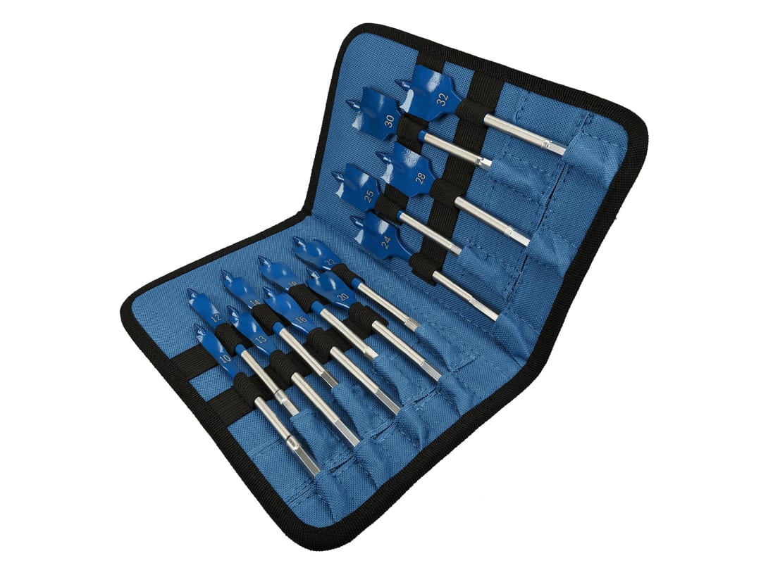 Bosch 13x Expert Self Cut Speed Spade Drill Bit Set (for Softwood, Particleboard, Ø 10-32 mm, Professional Accessory Drill Driver, Hex Shank - Image 7