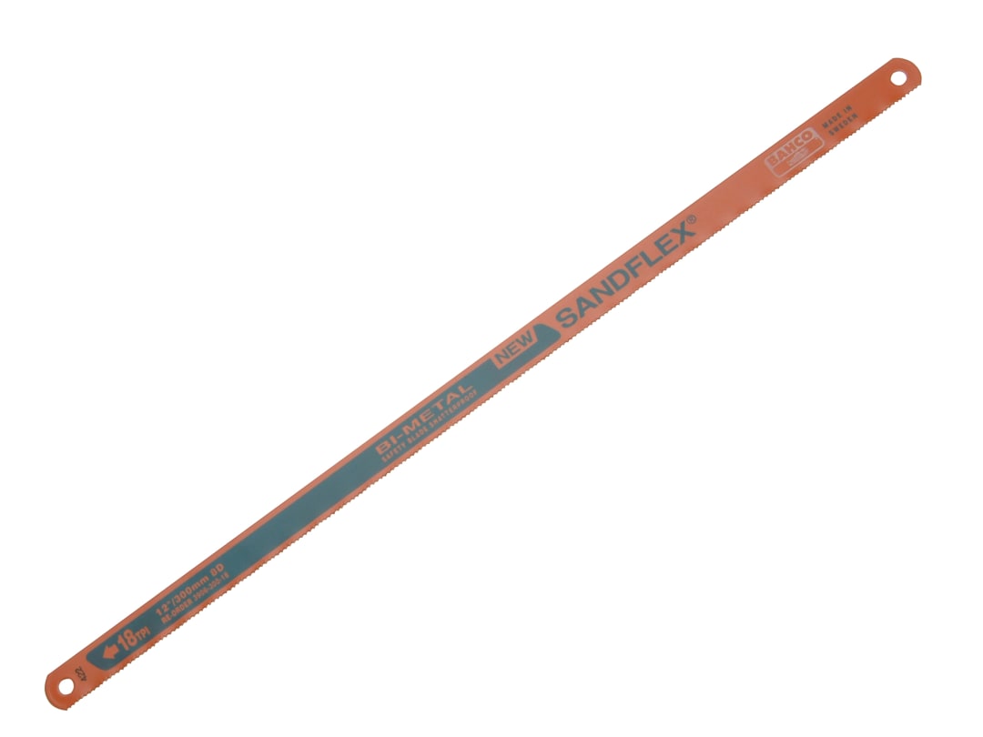 Bahco Sandflex Bi Metal Hacksaw Blade 12" / 300mm 18tpi Pack of 10 - Image 6