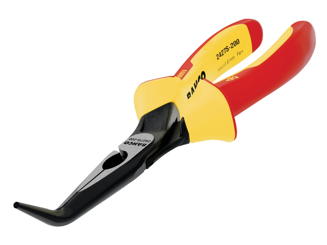 Bahco 2427S ERGO™ Insulated Bent Nose Pliers 160mm (6.1/4in) - Image 6