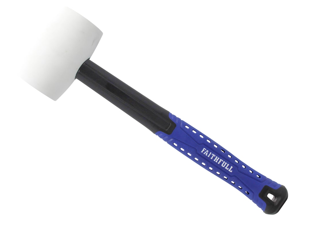 B&Q - White Fibreglass Rubber Mallet Hammer 16Oz Fairmwf16 - Image 7