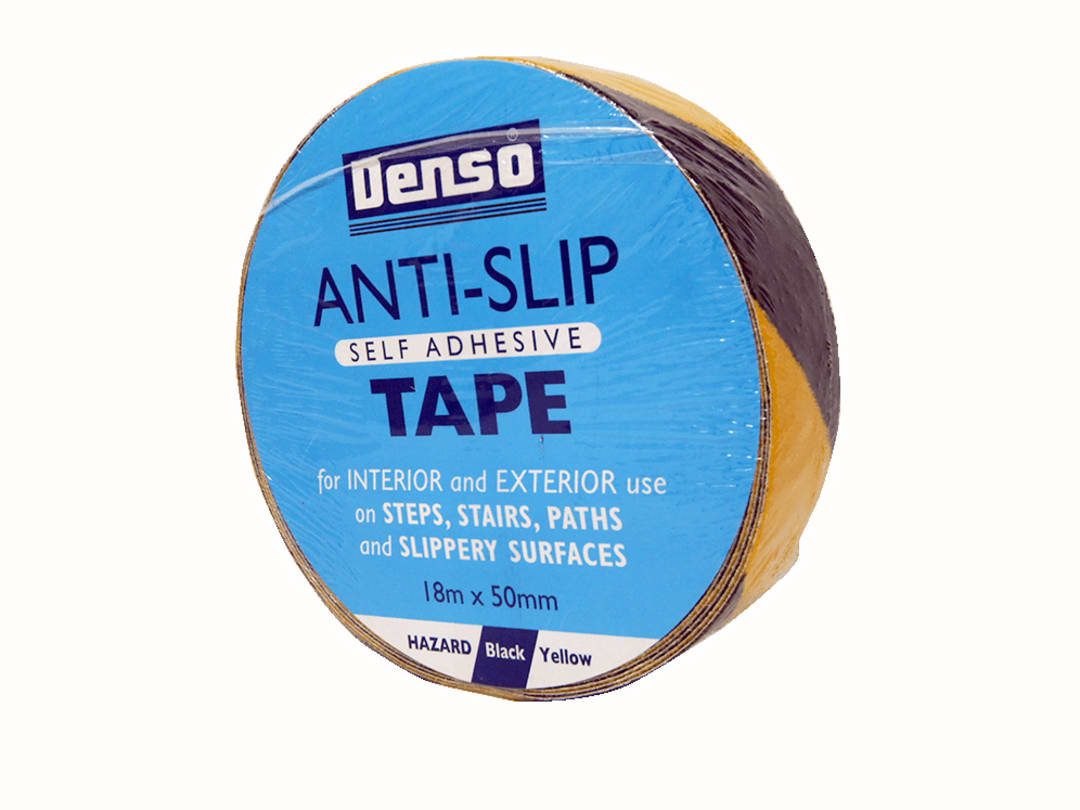 Sylglas Black/Yellow Anti-Slip Tape 50Mm X 18M & Hazard 8622055