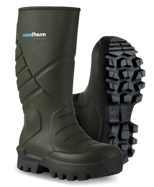 Nora Noratherm S5 Insulated Polyurethane Safety Wellington Boot - Green Size 6 - Image 4