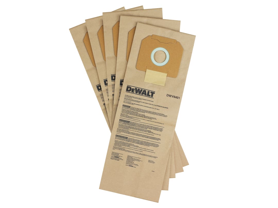 Dewalt Power Tools Dewalt Dwv9401 Paper Dust Bag (Pack 5) Dwv9401-Xj - Image 16