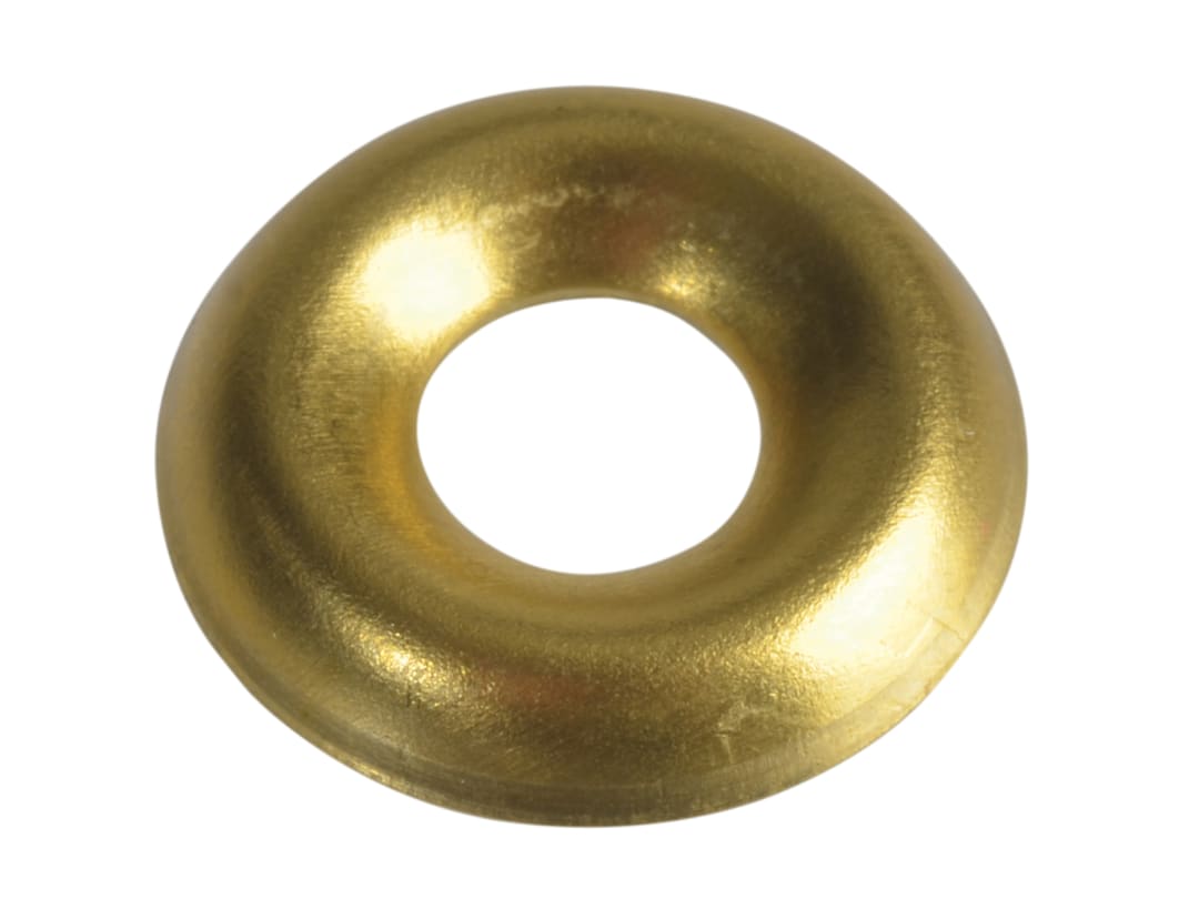 Forgefix Screw Cup Washers Solid Brass No.6 (Bag 200) 200SCW6B