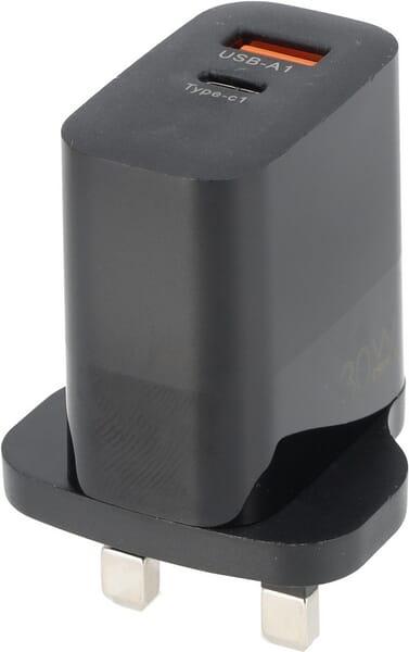 Kramp 230V USB A+ C charger 30W (UK) 230VUSBUK