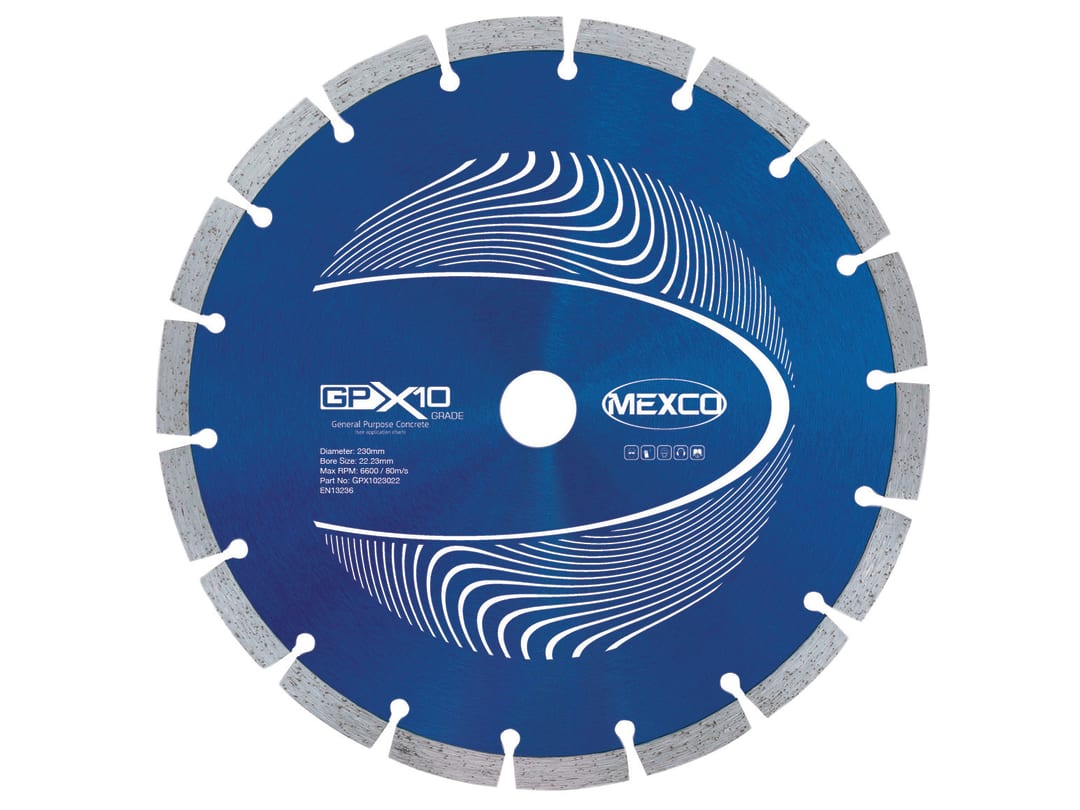 Mexco Gpx10 Concrete Diamond Blade 230 X 22Mm Gpx1023022 - Image 3