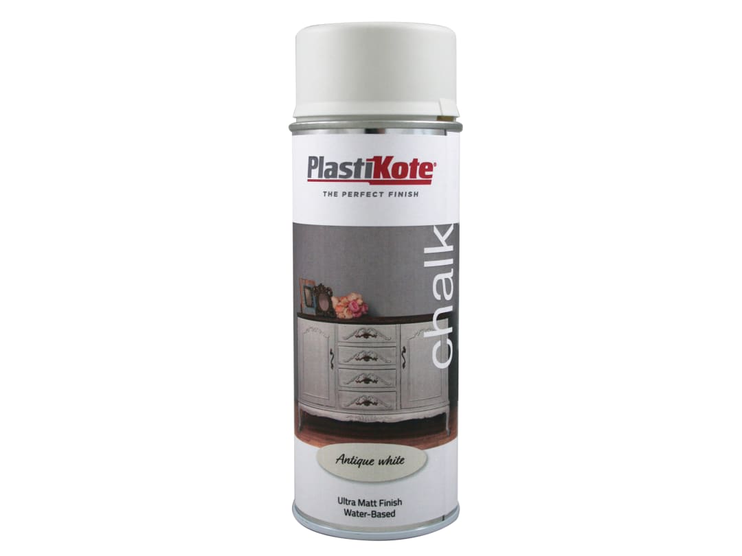 PlastiKote 440.0027107.076 Chalk Finish Spray Antique White 400ml - Image 4