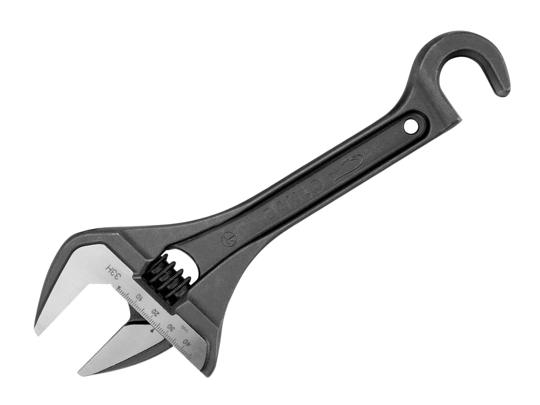 B&Q - 33H Wide Jaw Adjustable Wrench With Hook 254.5mm Bah33H - Image 6