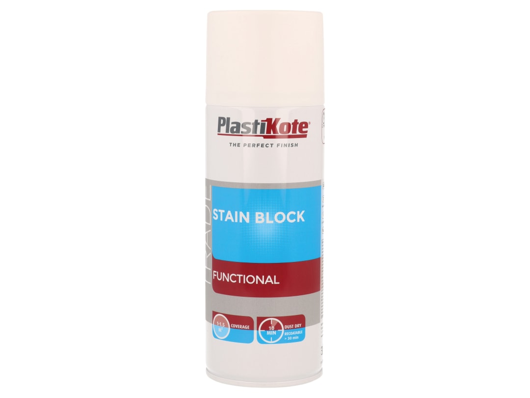 Stain Block Spray 400Ml, White, By Plastikote - Image 5