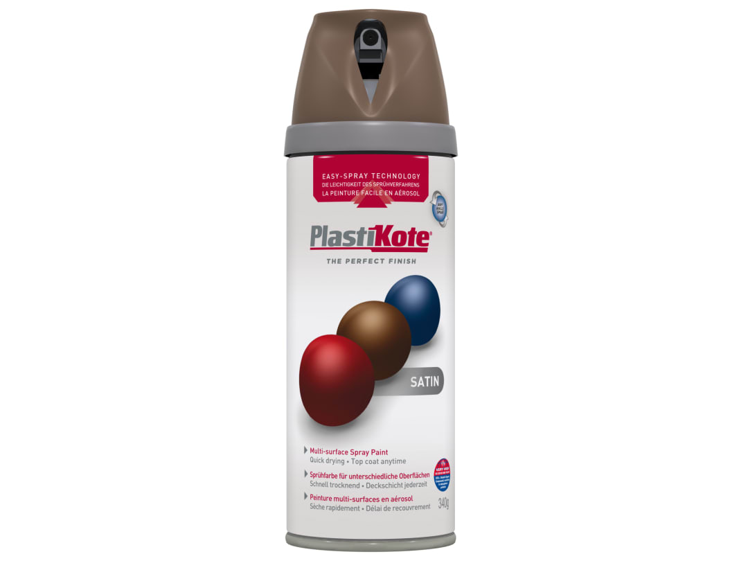PlastiKote 022113 Twist & Spray RAL 8017 chocolate brown satin 400 ml - Image 6