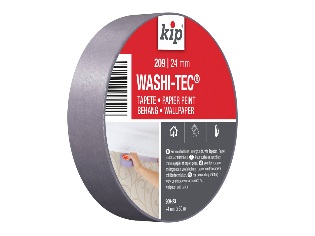 Kip® Kip 209 Premium Low Tack Washi-Tec Masking Tape 24Mm X 50M 223499