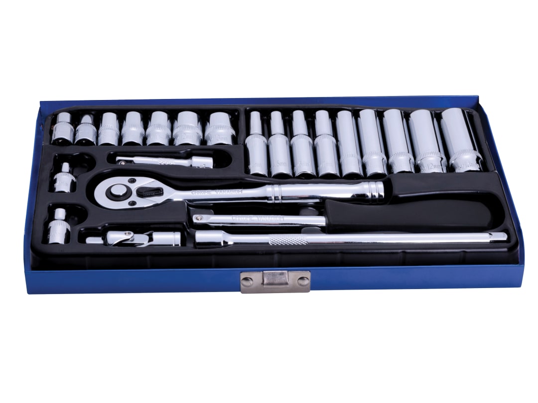 B&Q - 1531 1/4In Metric Socket Set 24 Piece B/s1531 - Image 16