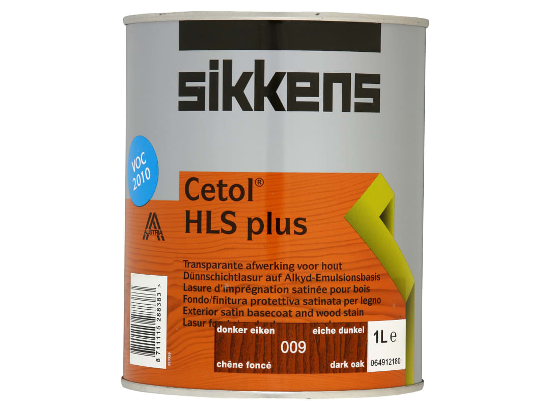 Sikkens Cetol HLS Plus Translucent Woodstain Dark Oak 1 litre SIKCHLSPDO1L - Image 6