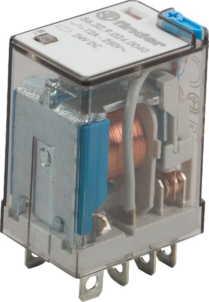 Finder Plug-in Relay DPDT-CO 24VDC 12A - Image 7