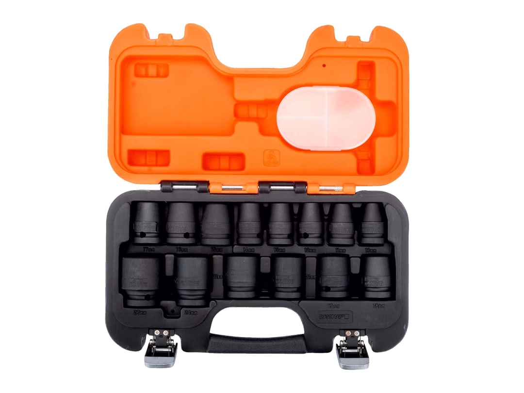 Bahco 1/2in. Drive Standard Impact Socket Set 14 Piece Metric 10 - 27mm - D/S14 - Image 14