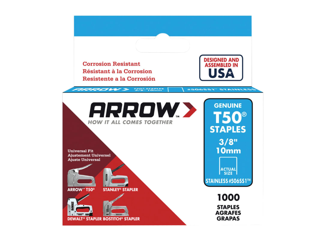 Arrow T50 Stainless Steel Staples Size: 3/8" - 10Mm Pack: 1000 - Image 11