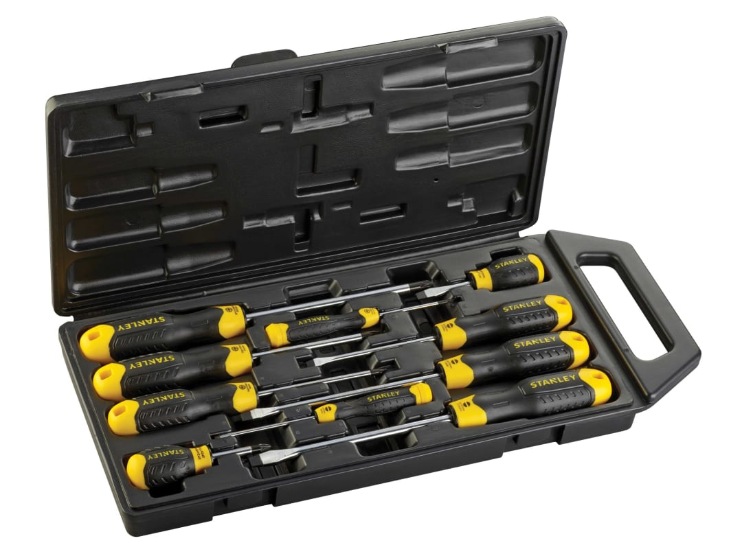 Stanley Cushion Grip 10 Piece Pozidriv Screwdriver Set 2-65-014 - Image 19
