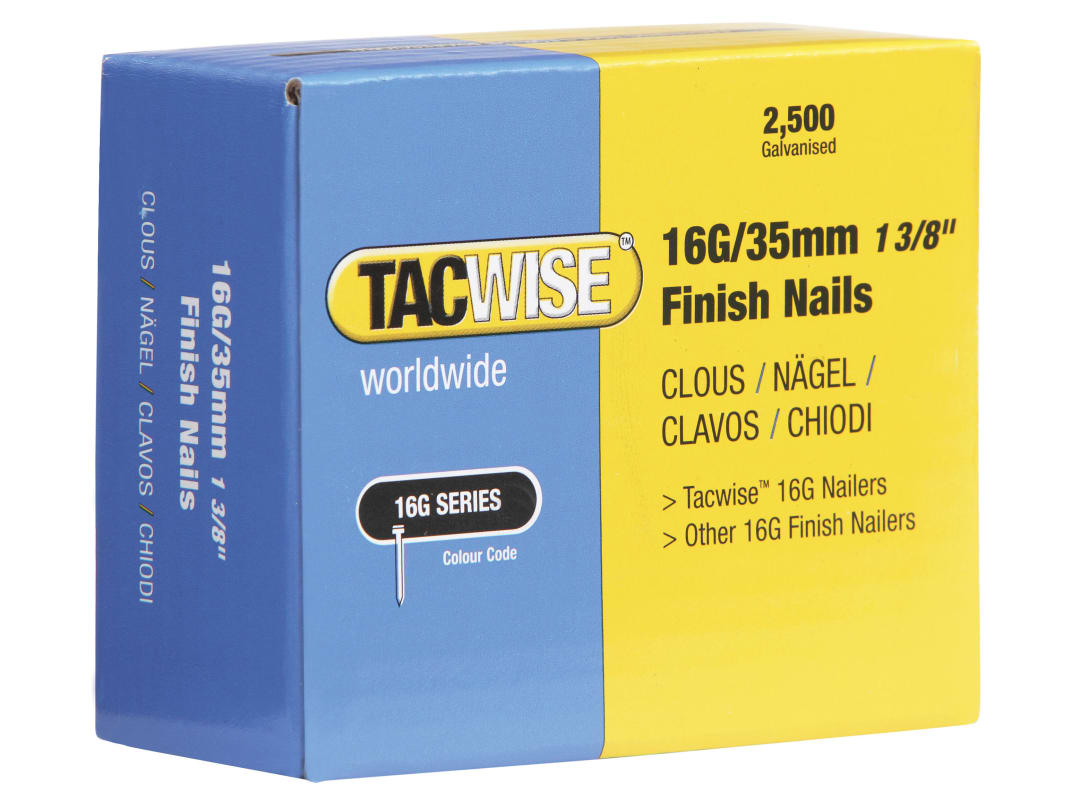 Tacwise 0666 Type 16G / 25 mm Galvanised Finish Nails, Pack of 2500 - Image 7