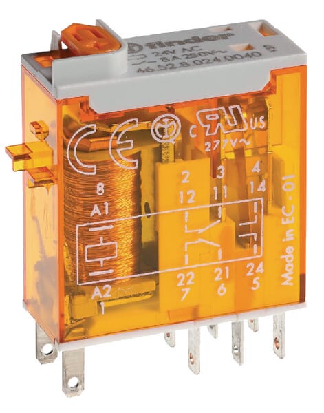 2P 8A 230V Relay AC Display LED Button 46.52.8.230.0054 - Image 3