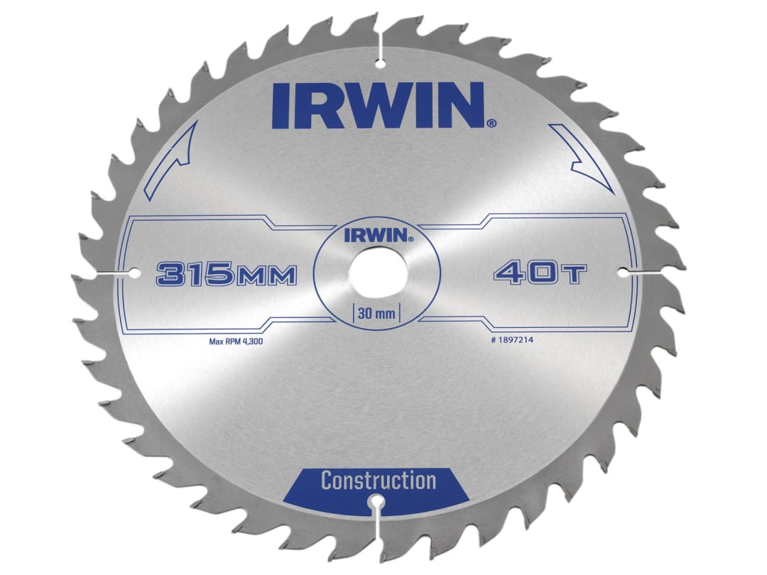 Irwin General Purpose Table & Mitre Saw Blade 315 X 30Mm X 40T Atb - Grey - Image 6