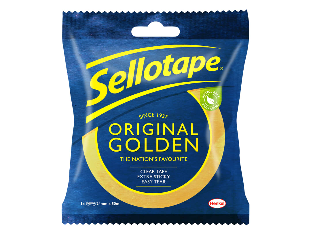Sellotape Original Golden Tape Easy Tear Extra Sticky 24mm x 50m Roll - Image 14