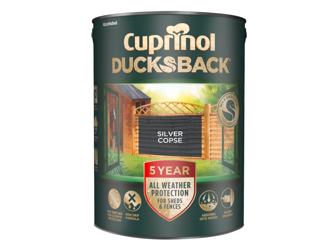 Cuprinol Ducksback 5 Year Wood Preserver 5L Silver Copse - Silver Copse - Image 6