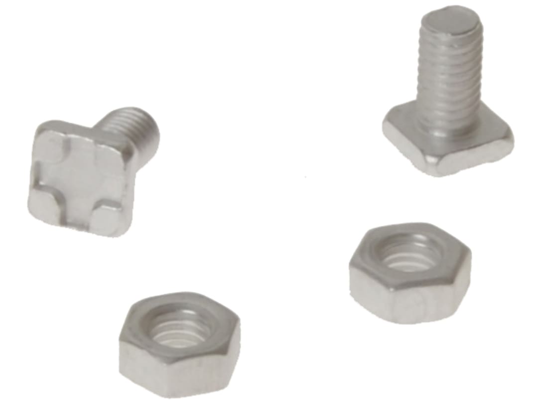 Aluminium Square Head Nuts & Bolts (Pack 20) - GH004, Silver | Suitable for greenhouse construction and can also be used when building shelves and staging. - Image 16