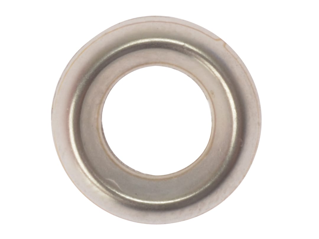 ForgeFix Screw Cup Washers Solid Brass Nickel Plated No.10 200SCW10N