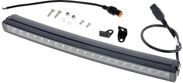 Kramp Work light bar LED, 105W, 8820lm, rectangular, 12/24V, white/orange, 525.5x40x54.4mm Deutsch plug, Combo, curved, 21LED's, E-BOOST LA10824