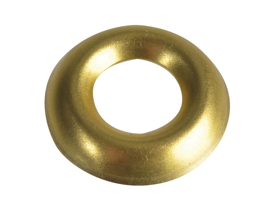 ForgeFix Screw Cup Washer Brass No.10 FPSCW10B