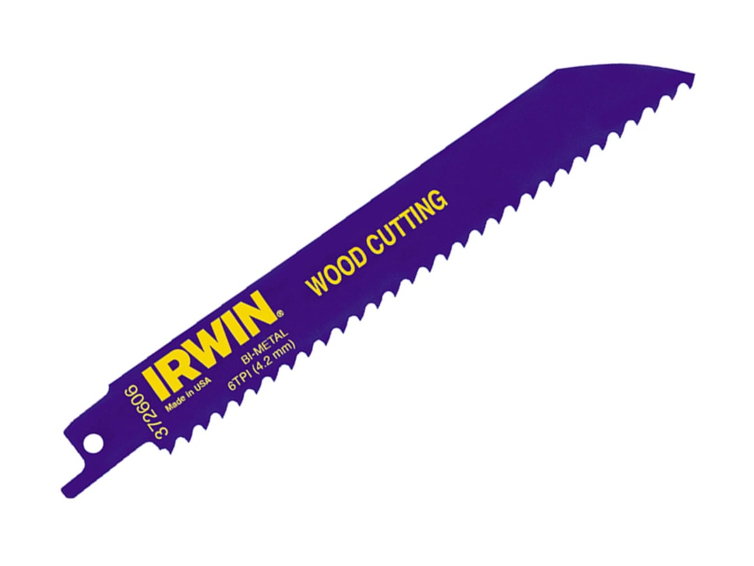 IRWIN® 606R 150mm Sabre Saw Blade Fast Cutting Wood Pack of 5 IRW10504150 - Image 7