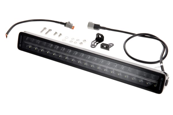 Kramp Work light bar LED, 200W, 16800lm, rectangular, 12/24V, white/orange, 561x70x67mm Deutsch plug, Combo, straight, 40LED's, E-BOOST LA10813
