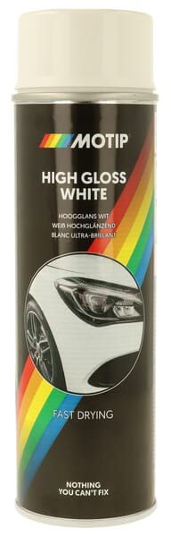 Motip White Spray Paint High Gloss 500Ml 04004 - Image 6