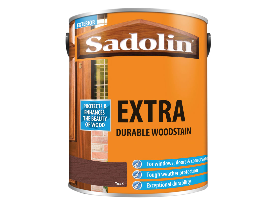B&Q - 5028536 Extra Durable Woodstain Teak 5 Litre Sad5028536 - Image 8