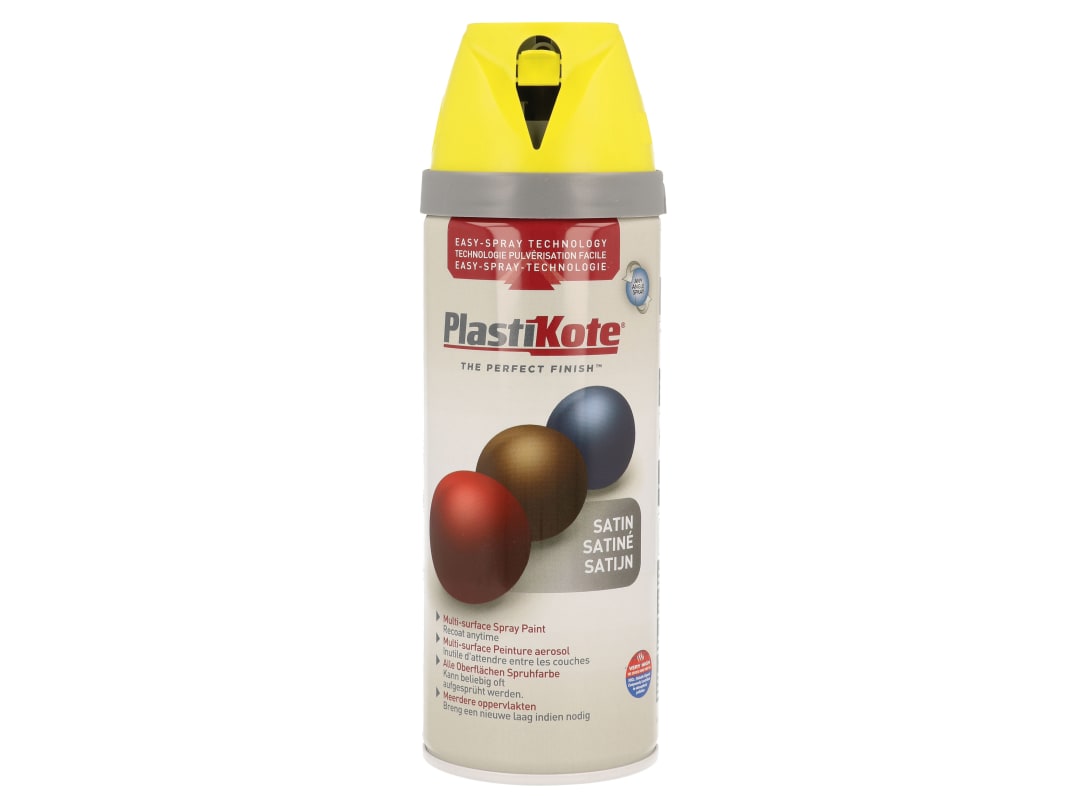 PlastiKote Twist & Spray Satin Lime Green 400ml PKT22125 - Image 4