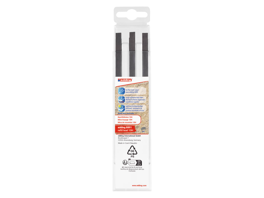 Edding 8891 Refill 10H Lead Set, 6 Piece 4-8891-6097