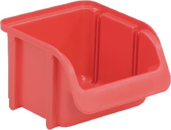 Hünersdorff Storage box 102x115x74mm, 0.46l capacity, red polypropylene, Linbin no.1 by WE6711